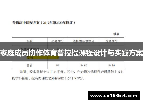 家庭成员协作体育普拉提课程设计与实践方案